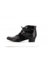 Bottine noir en cuir